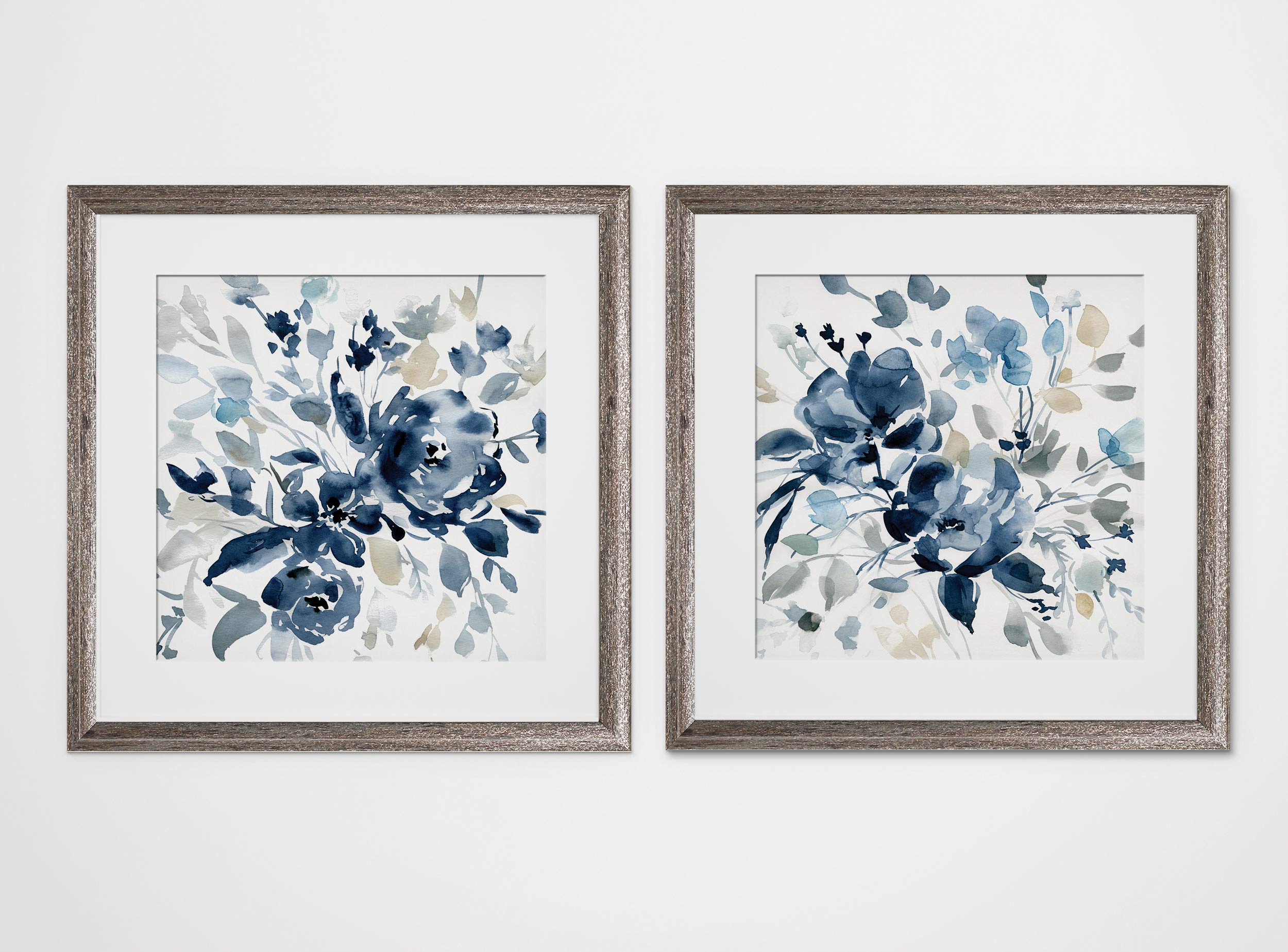 Amazon.com: Wexford Home Indigo Garden I -2 Piece Set Art Print